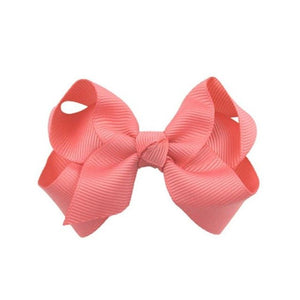 Girls Hair Accessories Bowknot Hair Clips Solid Hair Bows Ribbon Princess Hairpin Elastic Party Headwear Bowknot Hairclip