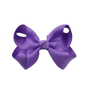 Girls Hair Accessories Bowknot Hair Clips Solid Hair Bows Ribbon Princess Hairpin Elastic Party Headwear Bowknot Hairclip